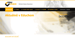 Desktop Screenshot of educhem.cz